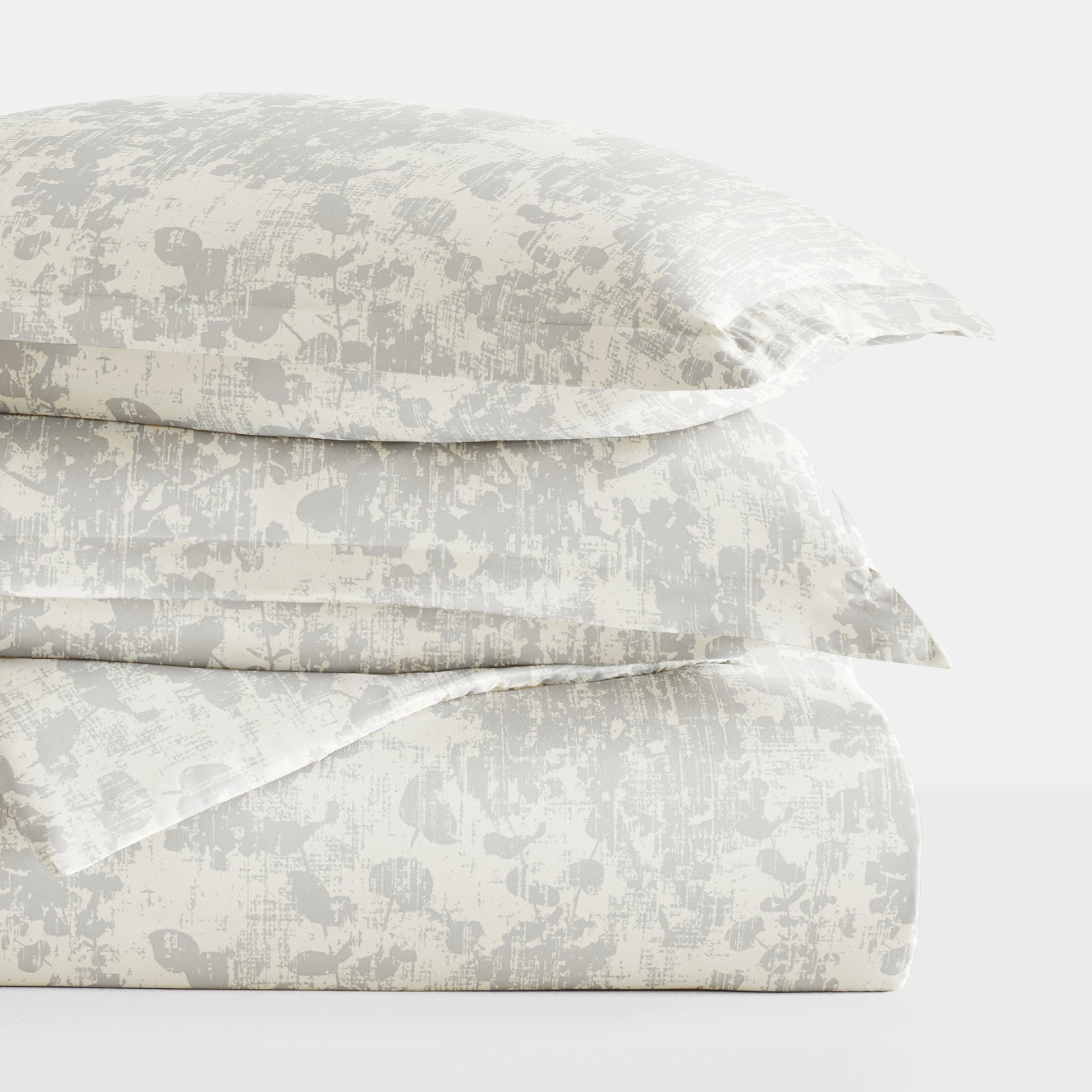 Weathered Floral Patterned Duvet Cover Set