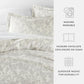 Weathered Floral Patterned Duvet Cover Set