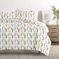 Feathers Patterned Duvet Cover Set