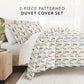 Feathers Patterned Duvet Cover Set