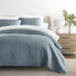 Lightweight Floral Stitch Quilted Coverlet Set