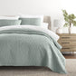 Lightweight Floral Stitch Quilted Coverlet Set