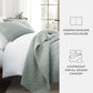 Lightweight Floral Stitch Quilted Coverlet Set