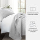Lightweight Floral Stitch Quilted Coverlet Set