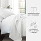 Lightweight Floral Stitch Quilted Coverlet Set