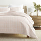 Geometric Maze Patterned Quilted Coverlet Set