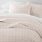 Geometric Maze Patterned Quilted Coverlet Set