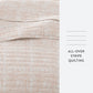 Geometric Maze Patterned Quilted Coverlet Set