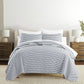 Classic Stripe Patterned Quilted Coverlet Set
