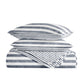 Classic Stripe Patterned Quilted Coverlet Set