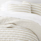 Classic Stripe Patterned Quilted Coverlet Set