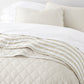 Classic Stripe Patterned Quilted Coverlet Set