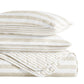 Classic Stripe Patterned Quilted Coverlet Set