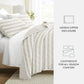 Classic Stripe Patterned Quilted Coverlet Set
