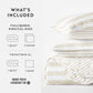 Classic Stripe Patterned Quilted Coverlet Set