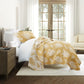 Distressed Bouquet Patterned Quilted Coverlet Set