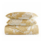 Distressed Bouquet Patterned Quilted Coverlet Set