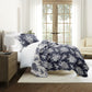 Distressed Bouquet Patterned Quilted Coverlet Set