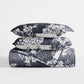 Distressed Bouquet Patterned Quilted Coverlet Set