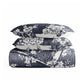 Distressed Bouquet Patterned Quilted Coverlet Set