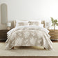 Distressed Bouquet Patterned Quilted Coverlet Set