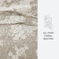 Distressed Bouquet Patterned Quilted Coverlet Set
