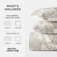Distressed Bouquet Patterned Quilted Coverlet Set