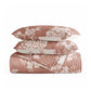 Distressed Bouquet Patterned Quilted Coverlet Set