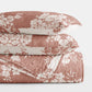 Distressed Bouquet Patterned Quilted Coverlet Set