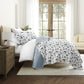French Jacobean Patterned Quilted Coverlet Set