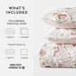 French Jacobean Patterned Quilted Coverlet Set