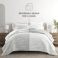 Horizon Patterned Reversible Quilted Coverlet Set
