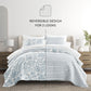Jacobean Patterned Reversible Quilted Coverlet Set