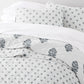 Stamped Bloom Patterned Quilted Coverlet Set
