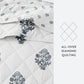 Stamped Bloom Patterned Quilted Coverlet Set
