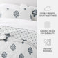 Stamped Bloom Patterned Quilted Coverlet Set