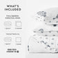 Stamped Bloom Patterned Quilted Coverlet Set