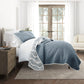 Classic Damask Patterned Reversible Quilted Coverlet Set