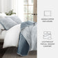 Scalloped Patterned Reversible Quilted Coverlet Set