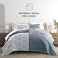 Scalloped Patterned Reversible Quilted Coverlet Set