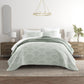 Scalloped Patterned Reversible Quilted Coverlet Set