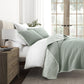 Scalloped Patterned Reversible Quilted Coverlet Set