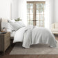 Scalloped Patterned Reversible Quilted Coverlet Set