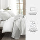 Scalloped Patterned Reversible Quilted Coverlet Set