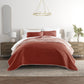 Scalloped Patterned Reversible Quilted Coverlet Set