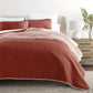 Scalloped Patterned Reversible Quilted Coverlet Set