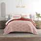 Scalloped Patterned Reversible Quilted Coverlet Set