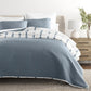 Shibori Aesthetic Patterned Reversible Quilted Coverlet Set