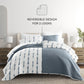 Shibori Aesthetic Patterned Reversible Quilted Coverlet Set