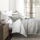 Summer Stripes Patterned Reversible Quilted Coverlet Set